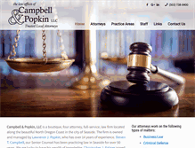 Tablet Screenshot of campbellpopkin.com